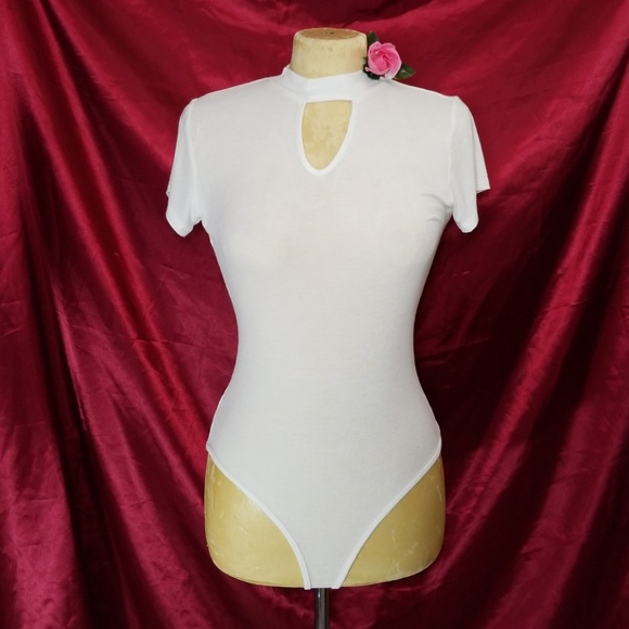 Popular Basics Tops - 💖New💖 Popular Basics Women's White Bodysuit (L)
